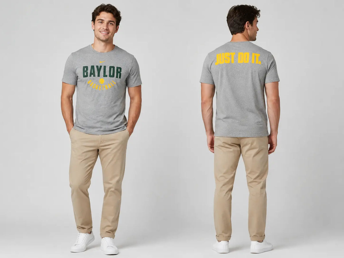 Get The Nike Tee – Baylor – Just Do It, a bold Baylor-inspired graphic tee made for sporty style, casual wear, and confident everyday looks.